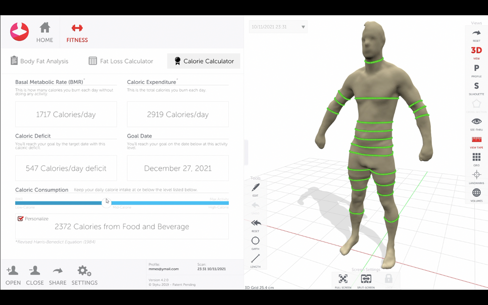Body Compostion scan