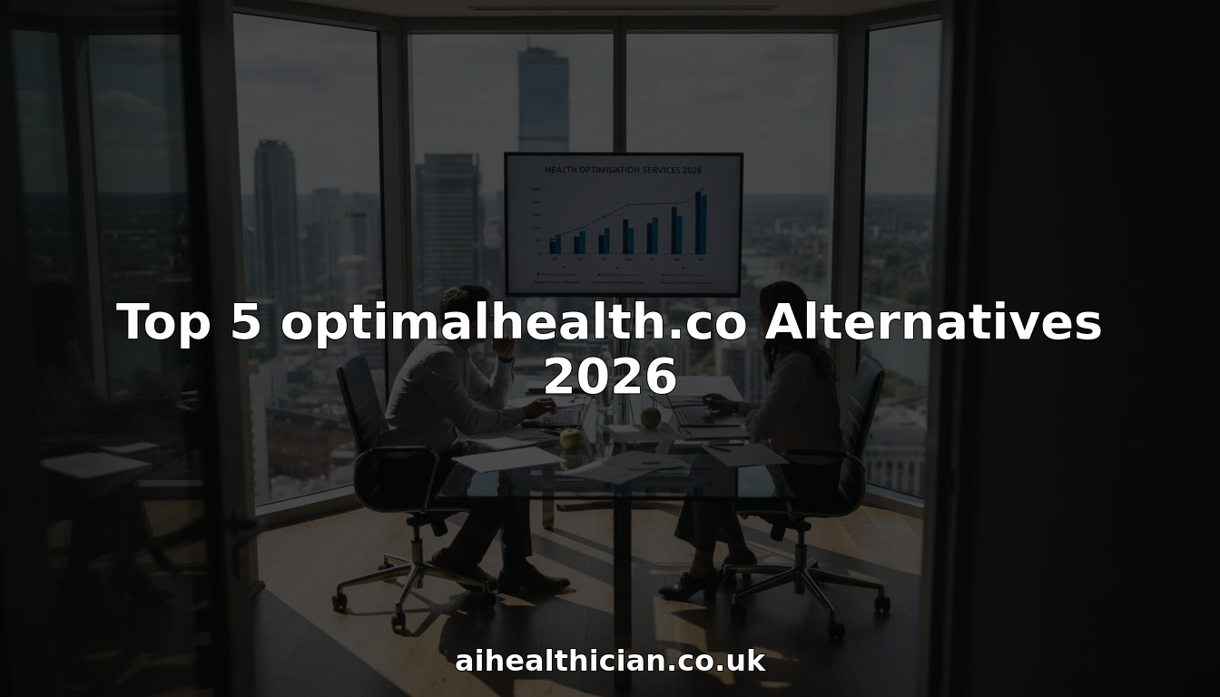 Professionals comparing health optimization services in office